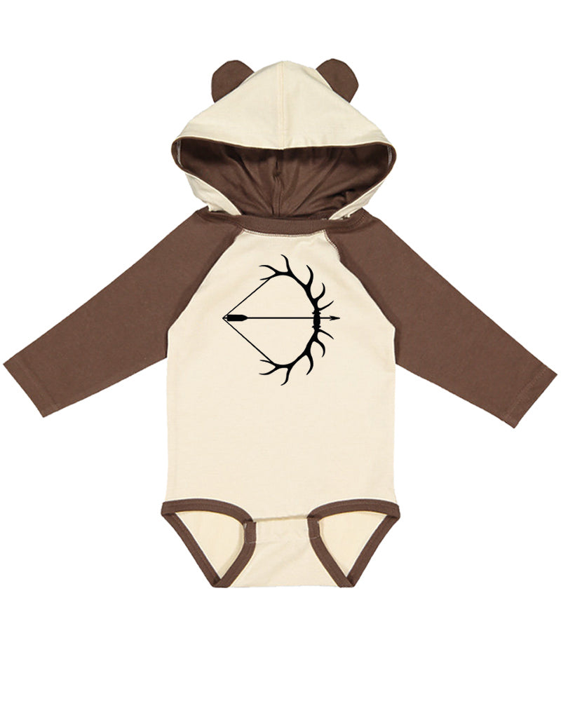 HOODED INFANT ONESIE