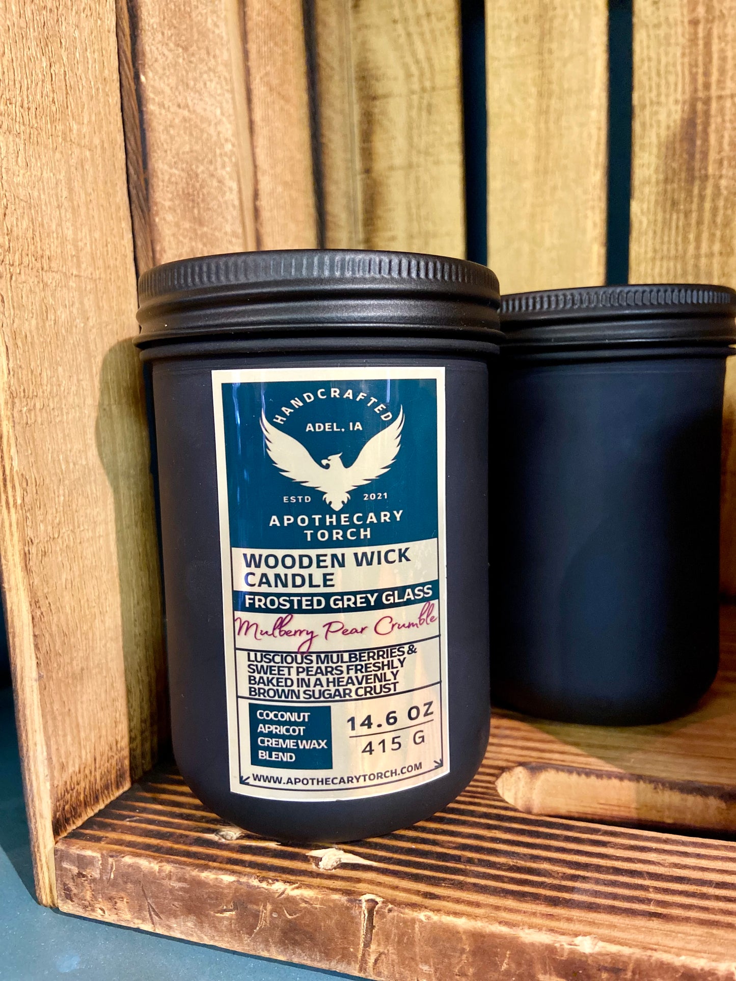 APOTHECARY TORCH WOODEN WICK CANDLE