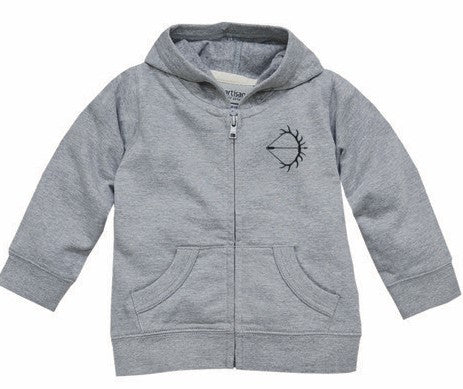 Tot Fawn Trail Zip-Up- Athletic Heather