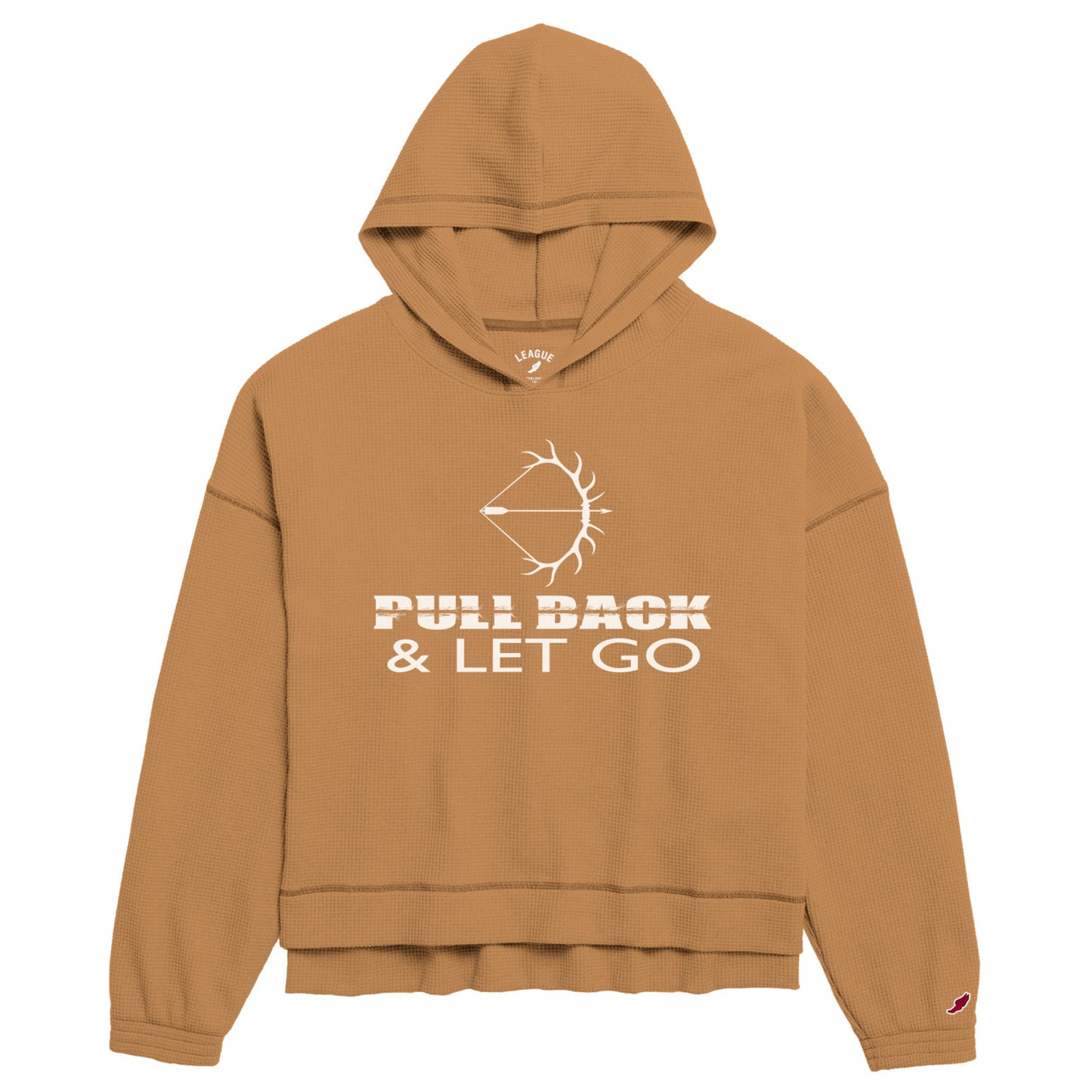 COOL EVENINGS • WAFFLE HOODED MID CROP