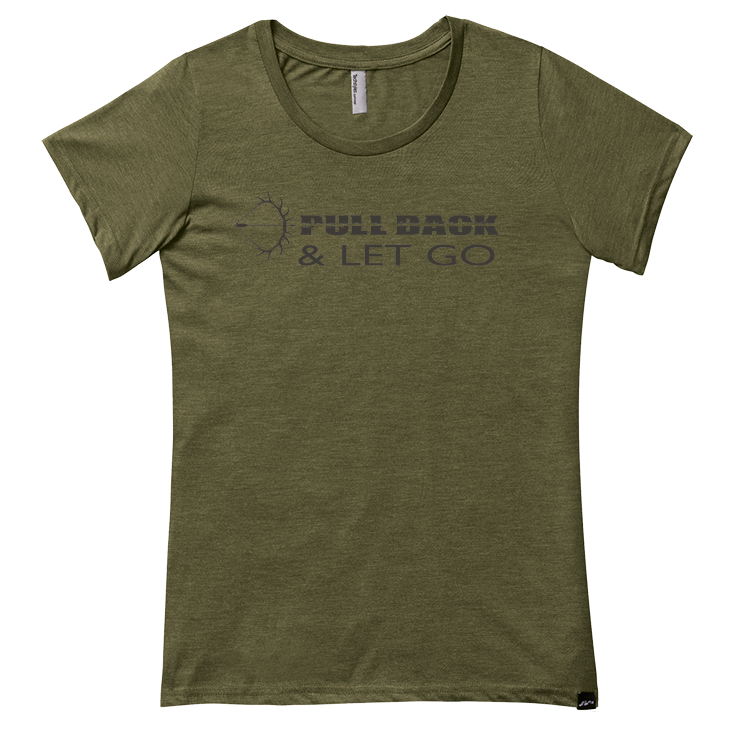 LADIES SCOOP TEE • OLIVE