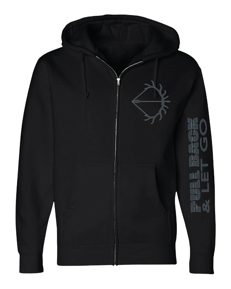 ZIP DOWN "BLACKOUT" HOODIE