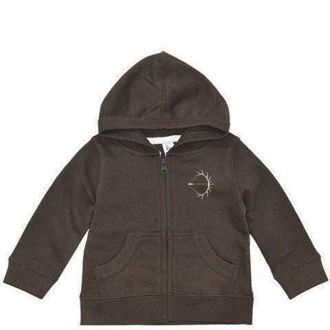 Tot Fawn Trail Zip-Up - Dark Brown