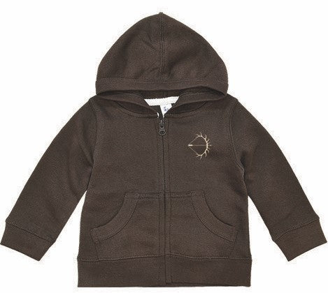 Infant Fawn Trail Zip-Up - Dark Brown
