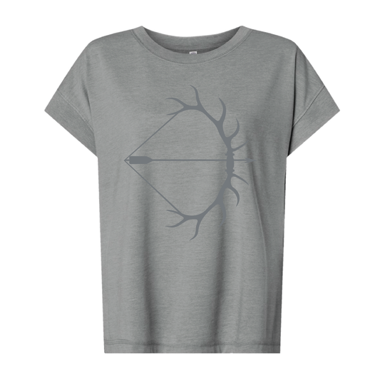 SLOUCHY WOMENS TEE- GREY