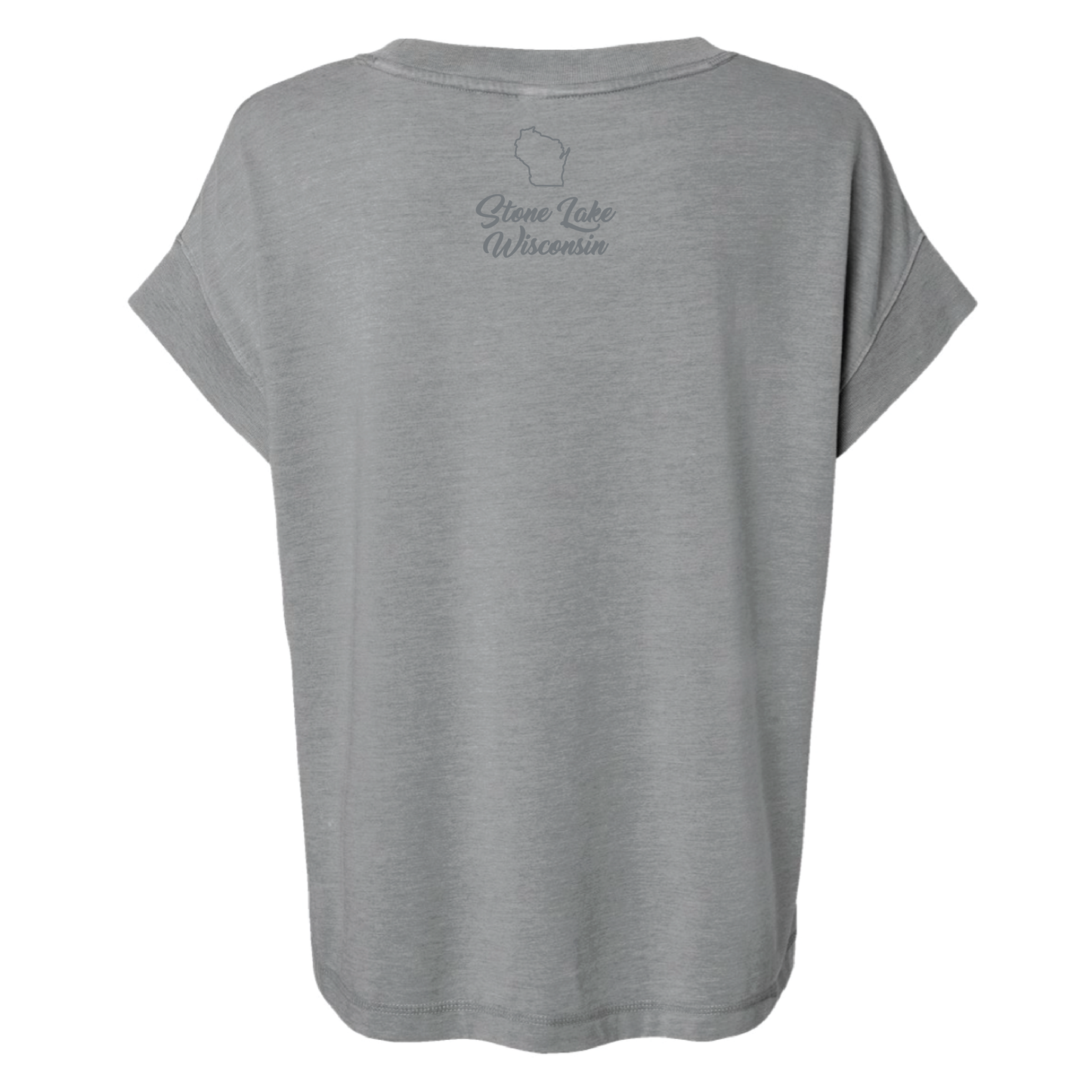SLOUCHY WOMENS TEE- GREY