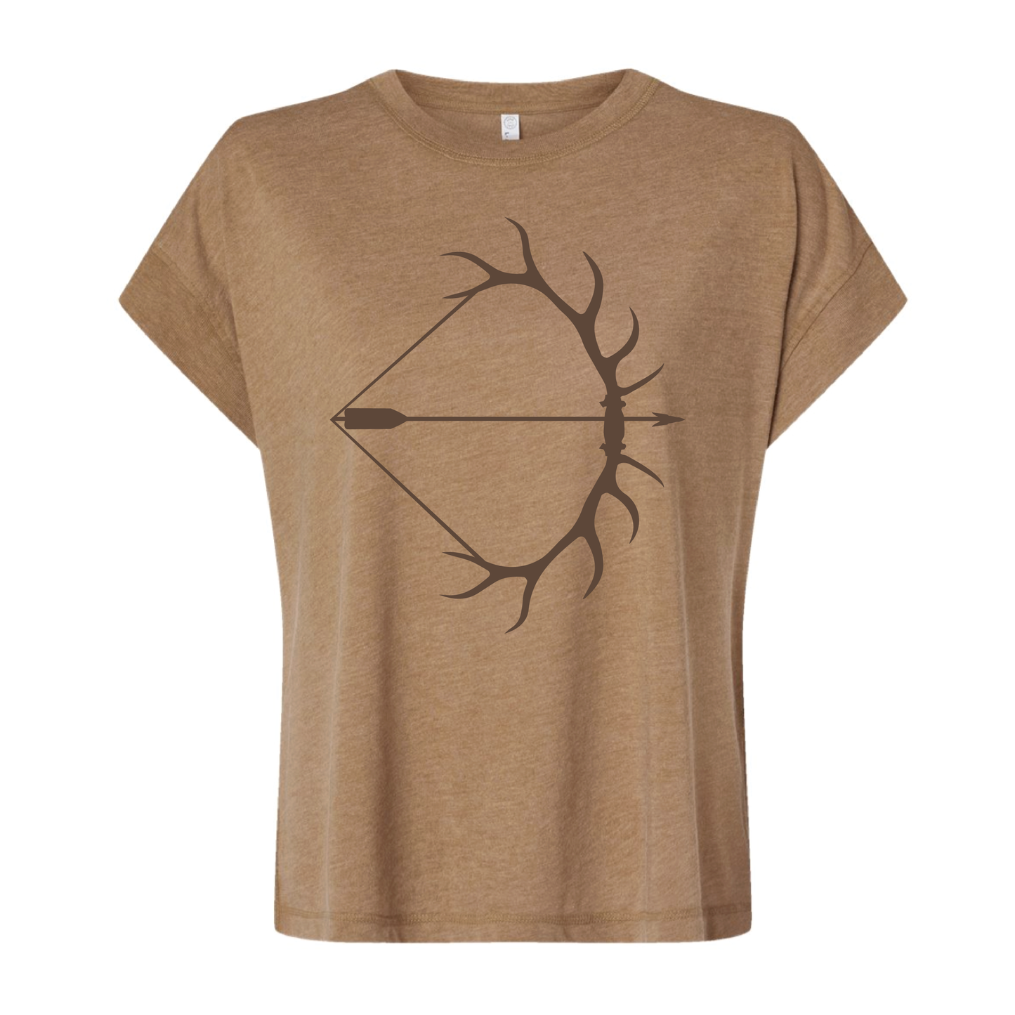 SLOUCHY WOMENS TEE- COYOTE