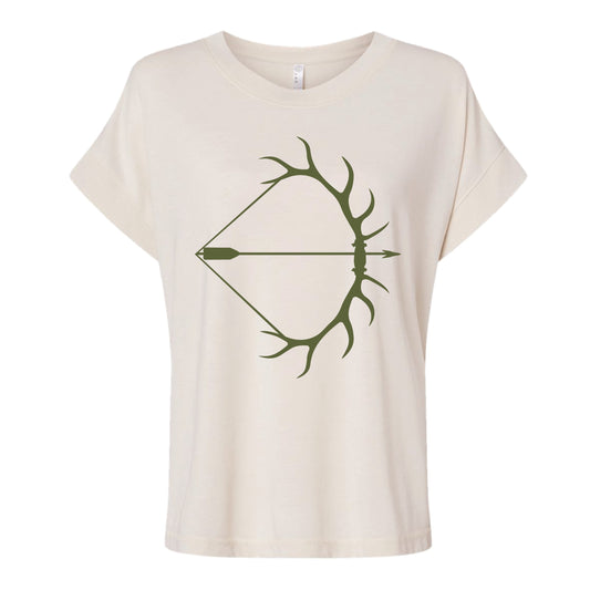 SLOUCHY WOMENS TEE- OATMEAL